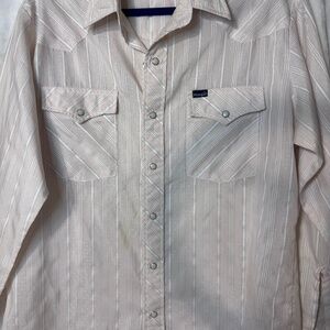 Vintage Western Wrangler Pearl Snap Shirt Large
